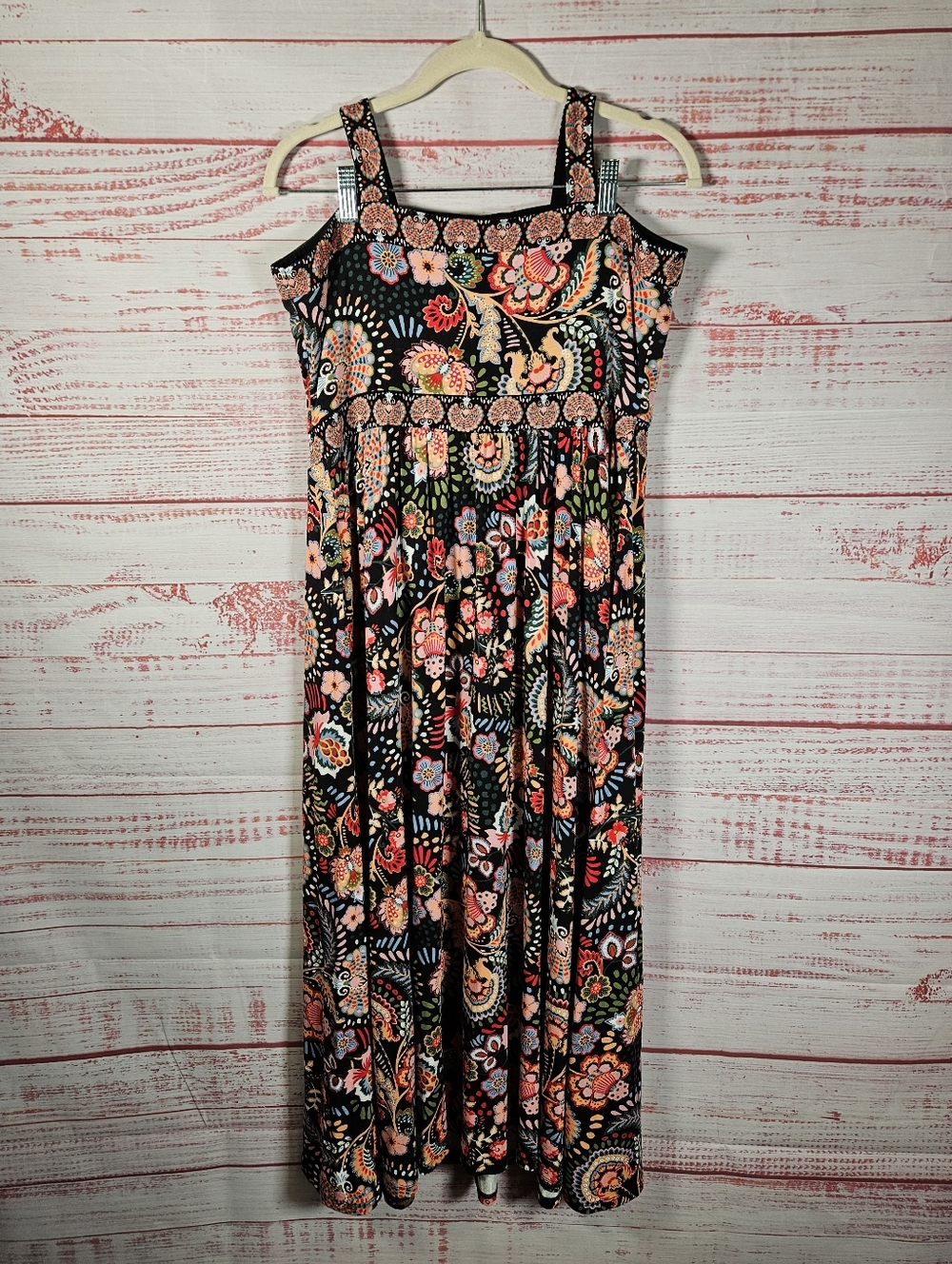 Boden Halter Cross Strap Paisley Print Maxi Dress - Picture 8 of 15